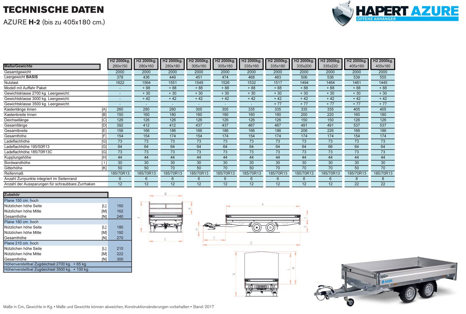 Hapert Azure H-2 – 2700 – 3350 x 1800 Niedriges Fahrwerk – Bild 7